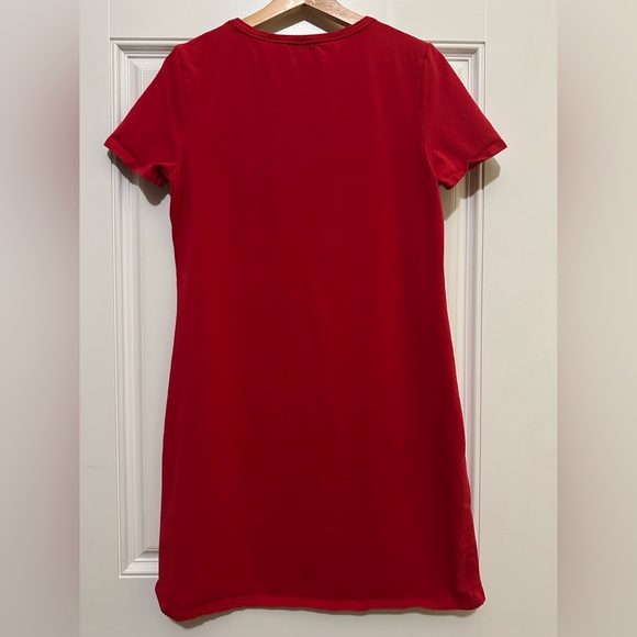 Calvin Klein Red T-Shirt Dress - Size Medium - Picture 4 of 4